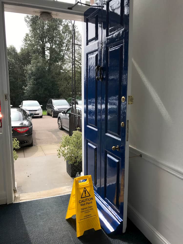 newly-painted-front-door-in-dark-royal-blue